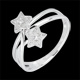 Anillo estrellas fugaces oro blanco y diamantes