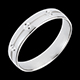 Trauring Cheops in Weissgold f�r Damen