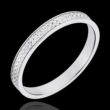 bague mariage or blanc