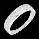 Anillo hojas oro blanco 5 diamantes