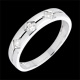 Diamantring Trilogie Raute Wei�gold 