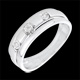 Anillo Triolog�a Bizancio oro blanco y diamantes