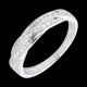 Bague tresse pr�cieuse or blanc et diamants