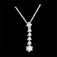 Collier Flocken in Wei�gold