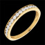 femme alliance sertis magiques or jaune et diamants