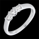 Anillo Triolog�a par�ntesis oro blanco y diamantes