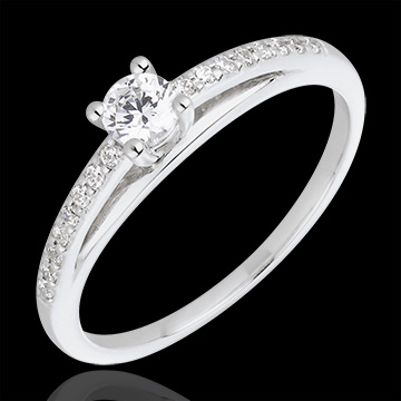 Bague de FianÃ§ailles - Avalon - diamant 0.195 carat - or blanc et ...