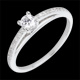Anillo Solitario diamante Avalon oro blanco