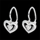 femme boucles oreilles mon amour or blanc diamants