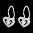 vente en ligne Boucles d'oreilles mon amour or blanc et diamants