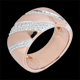 Diamantring Rosana in Rotgold