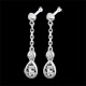 achat on line boucles oreilles josephine or blanc diamants