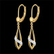 bijoux or boucles oreilles poesie deux ors diamants