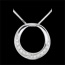 femme Collier Lady or blanc et diamants