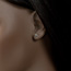 vente en ligne Boucles d'oreilles puces jolis coeurs or blanc et diamants