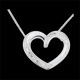 Collier Liebe in Wei�gold