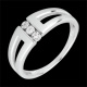 Anillo Triolog�a Selmi oro blanco y diamantes