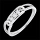 Anillo fuerza diamantes oro blanco