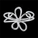 Bracelet Jonc Fleur couture 2
