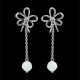 Boucles d'oreilles Fleur Couture 2