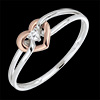 bijouterie Bague mon amour or blanc or rose