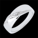 Bague C�lia argent et diamant