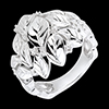 femme Bague Ros�e pr�cieuse Or blanc