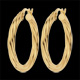 Pendientes de Aro trenzados oro amarillo 3-20mm
