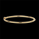 Pulsera junco cl�sico 3mm oro amarillo
