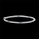 Pulsera junco cl�sico 3mm oro blanco