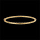 Pulsera junco trenzado 3mm oro amarillo