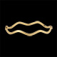 Pulsera junco ondulada 3mm oro amarillo