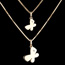 cadeau femmes mon petit papillon - grand - or jaune - 9 carats
