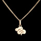  beb� cola de serpiente - talla ni�o - oro amarillo