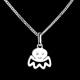 pulpo - peque�a - oro blanco - 9 quilates
