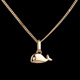 ballena - peque�a - oro amarillo - 9 quilates