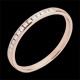 Fede nuziale oro rosa diamante