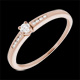 Solitario oro rosa diamante