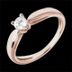 Solitario Ramoscello oro rosa  - 0.25 carati
