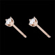 Ohrstecker Rotgold mit Diamant