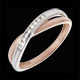Ring Rot- und Wei�gold mit Diamanten