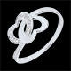 Anillo corazones unidos oro blanco