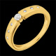 Solitaire Ring D�sir�e  - Yellow gold