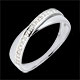 Anello Funambolo Doppia Fede oro bianco