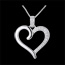 mariages Pendentif Coeur Amazone or blanc