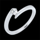 Bague solitaire Princesse �toile or blanc - diamant 0.15 carat