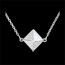 bijou or Collier Diamant brut or blanc 9k