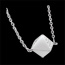 achat on line Collier Diamant brut or blanc 9k