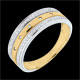 Anneau Enigma or jaune or blanc