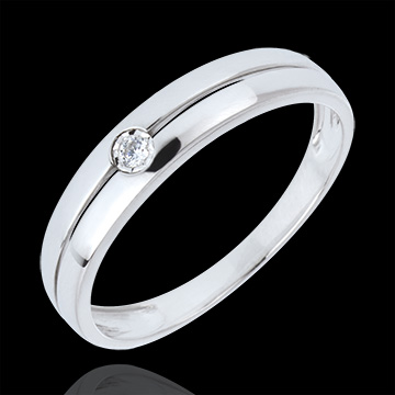 bijoux or Bague Edenit� or blanc et diamant - 0.022 carat